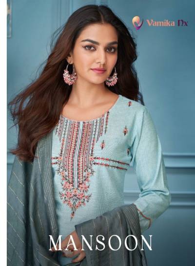 Mansoon By Vamika Fancy Cotton Readymade Salwar Kameez Collection